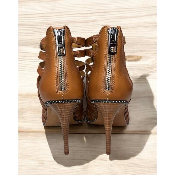 Coach Brown Strappy Heels - Picture 3 of 6
